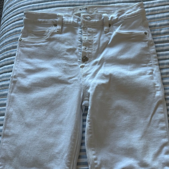 Hudson White Button down Jeans: size 27 EUC - Picture 3 of 9